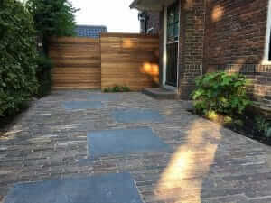 schutting hout maatwerk hovenier tuinaanleg Amstelveen